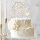 BETESSIN Hochzeitstorte Deko Holz - inkl. Mr und Mrs Tortenstecker und 1 Herz Cake Topper zum Beschriften - Personalisierte Kuchendekoration für Hochzeiten, Verlobungen, Hochzeitstage uvm.