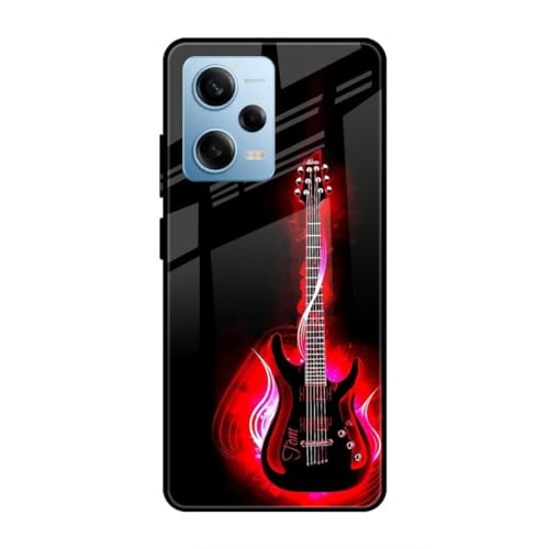 Image of SmashItUp Guitar | Music | Song Designer Printed TPU Metal Case Mobile Back Cover for Redmi Note 12 Pro 5G