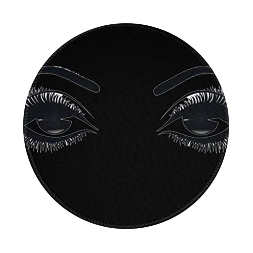 Tapis de souris rond antidérapant de 20,3 cm étanche pour bureau et gaming