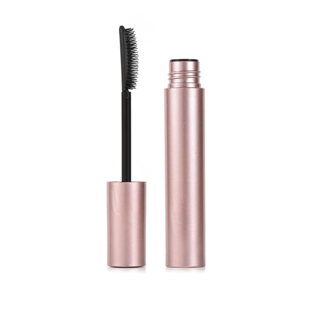 Waterproof Long Lasting Mascara with Comb Brush – Black Volumizing & Lengthening, No Smudge No Clumps, Smudge-Proof & Easy Remove, Half-Comb Silicone Brush Separates Lashes for Definition (1-Pc)