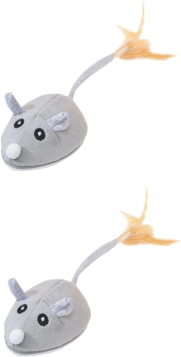 Juguetes para gatos interactivos ZoiKoM: ratón automático y peluche recargable