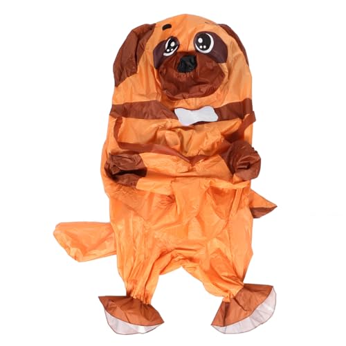 YARNOW Disfraz Inflable para Adultos de Perro Bulldog Talla 155-190 CM Poliéster Resistente Disfraces Inflables Divertidos para Halloween Fiestas y Navidad