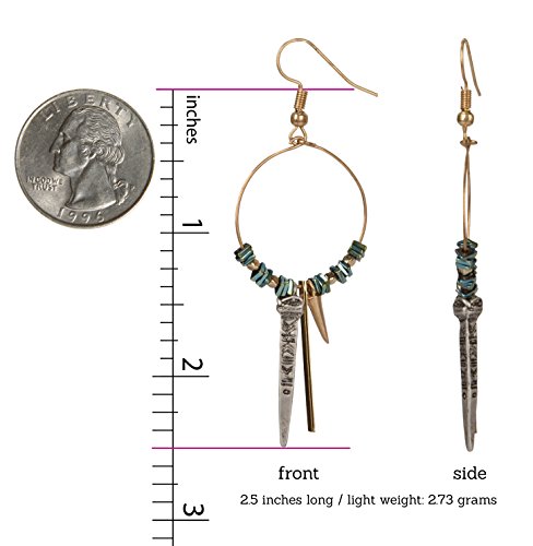 Boho Earring Hoop Dagger for Women | SPUNKYsoul Collection3