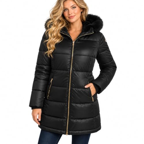 Amazon.com: Jessica Simpson Women's Long Quilted Puffer Coat with