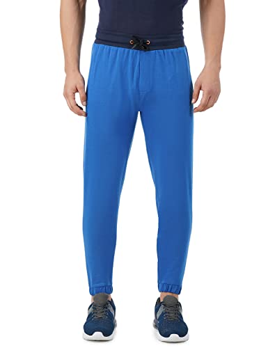 Image of PUMP'D Men's Breathable Cotton Jogger Pants with Elasticated Waistband & Drawstring - Dry Tech, Anti-Odor, Lightweight, Soft Seams