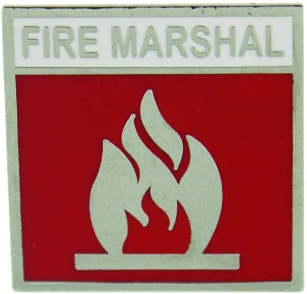 Fire Marshal Badge, 2.5x2.5cm (Pack of 20) - S3168PK20