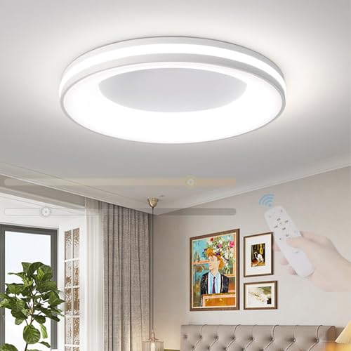 Luminaire moderne LED en métal blanc de 50cm pour une décoration épurée