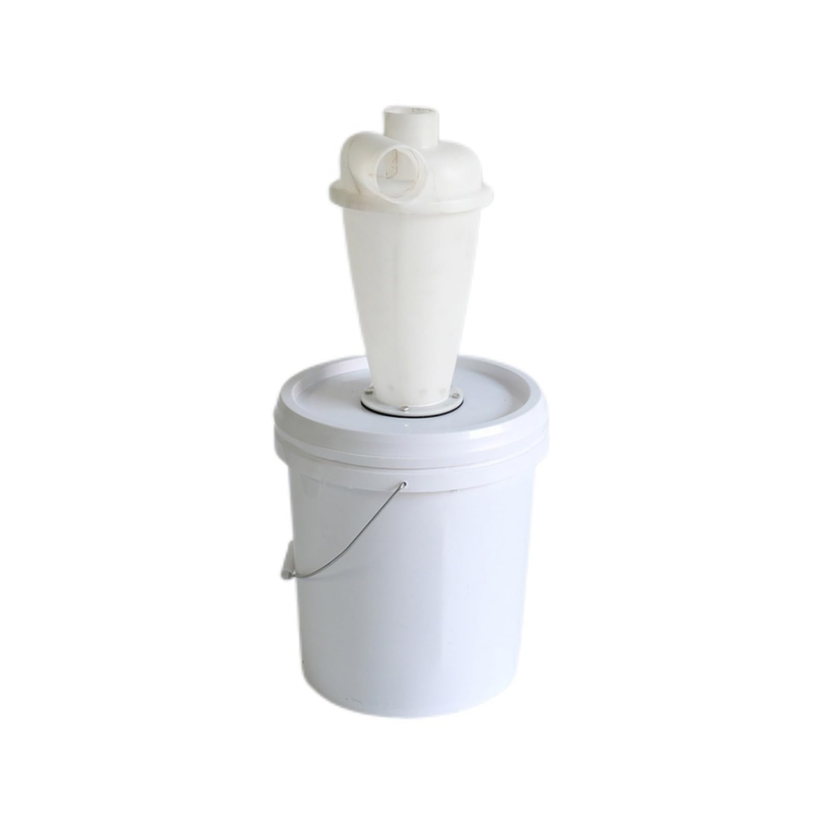 SUPENG Kompatibel mit Zyklon-Staubsauger. Staub-Deputy-Zyklon-Abscheider-Set, kompatibel mit Nass-/Trocken-Werkstatt-Staubsaugern (Color : Bianco)