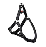 Hundegeschirr kunstleder Karlie Art Sportiv Plus Geschirr, 15 mm 25-45 cm, schwarz, 1-2-3 Step und Go
