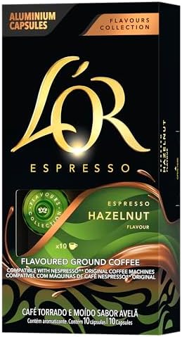 Café em Cápsula Torrado e Moído Espresso Avelã L'or Flavours Coll...