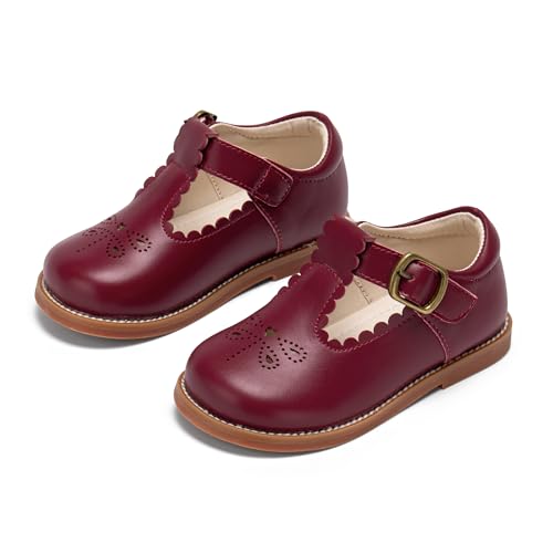 Image of PHIRAMIN Toddler Girl Mary Jane Dress Shoes-Little Girl School Uniform Shoes for Wedding Party