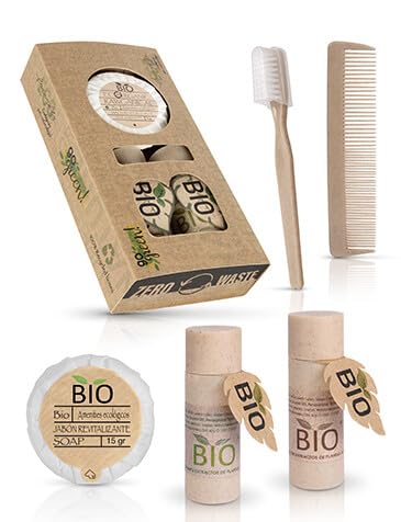 Set de higiene completo welcome pack en caja bio - 25 unidades