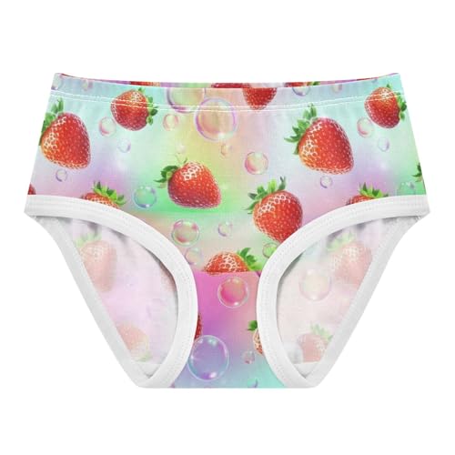 Strawberry Sparkling Bubbles Toddler Girls Underwear 2t Cotton Girl Panties Cute Animal Briefs Underpants