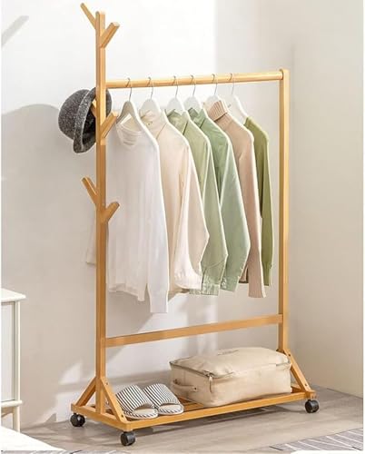 Elegante perchero multifuncional de bamb