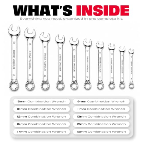 Image of JPT 85-Piece Mechanics Tool Set, Garage Repair Kit with Tool Box
