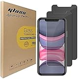 Privacy Screen Protector for iPhone 11/ iPhone Xr 6.1 Inch, Tempered Glass Film Black Anti...