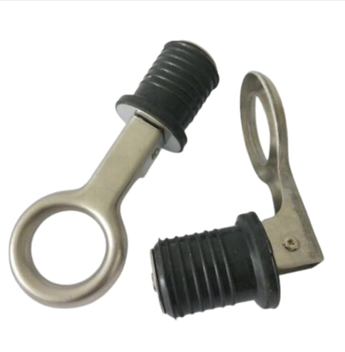 Shoreline Marine 1-Inch Stainless Steel Drain Snap Plug - Cam Style Transom Drain Plug