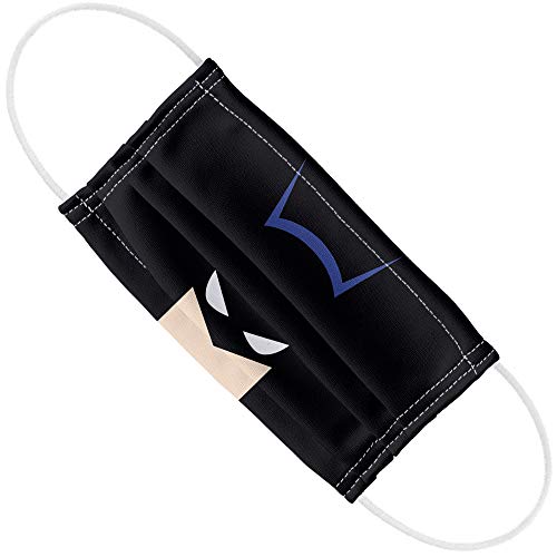 Popfunk Batman Bat Head 1-Ply Reusable Face Mask Covering with Adjustable Nose Wire, Unisex