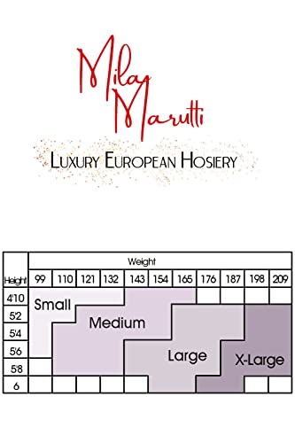 Mila Marutti Women's 100 Denier Soft Microfiber Tights Opaque Pantyhose 19 Colors (S, Ivory) #TOP5