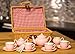 Children's Porcelain Play Tea Set - 13pcs, Light Pink