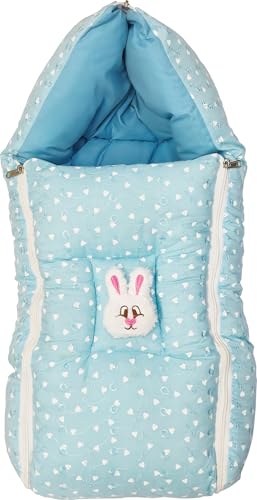 Image of VOIDROP Baby Sleeping Bag 3 in 1 for New Born Babies Baby Cotton Material Portable Travelling Bed for Infants Premium QULAITY Baby Breastfeeding Bed Green