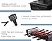 TAMARIT Raclette Table Grill for 8, 2 in 1 Small Swiss Style PFAS-No Nonstick Reversible Grill/Griddle Plate Adjustable Temperature Control 1300 W, 8 Raclette Cheese Pans Black
