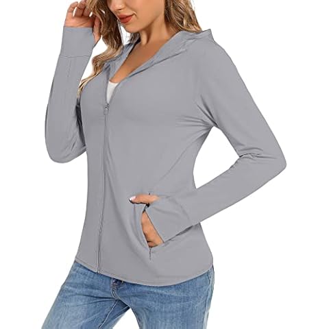 TACVASEN Women's UV Hoodie Jacket Cover