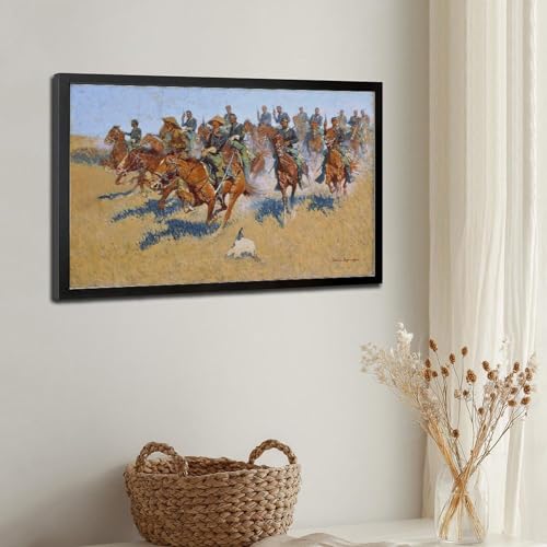 Toile tendue plaines du sud Frederic Remington impression murale 20x30 - 3