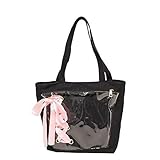 Nutzen Sie Ihre Phantasie und Ihre Lieblings-Anime-Figuren. Sie können eine einzigartige ITA-Tasche für Ihre eigenen machen, indem Sie einige Pins, Schlüsselanhänger oder Fotos in die durchsichtige Tasche stecken.