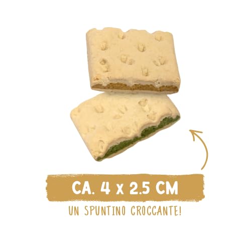 Sammy´s Knusper-Cracker | Herzhafte Snacks für Hunde | Reich an Geflügel | Schonend im Ofen gebacken | Knusper-Cracker mit Käse- und Spinatfüllung | ohne Zuckerzusatz | Trainingssnack | 1x 1 kg