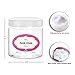 Pack of 24-8 Ounce Empty Plastic Cosmetic Jars – 8 oz Round Clear Slime containers with White Lids and labels - BPA Free - For Kitchen Storage Use, Slime, Beauty Products, Cosmetic, Lotion and more
