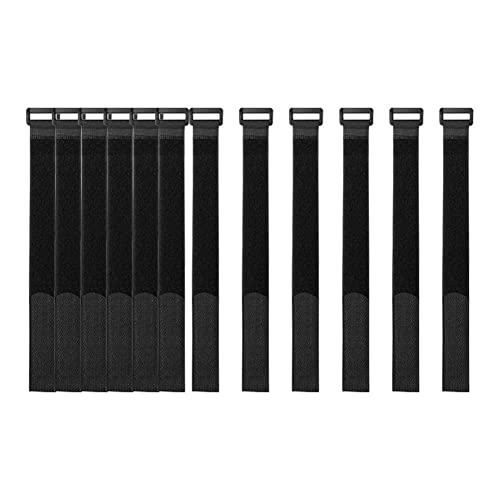 [16 Pack] 1 X 12" Hook And Loop Reusable Fastening Nylon Cable Straps By Yiwerder, Durable Functional Ties Organizer Fastener To Keep Your Places Tidy #TOP5