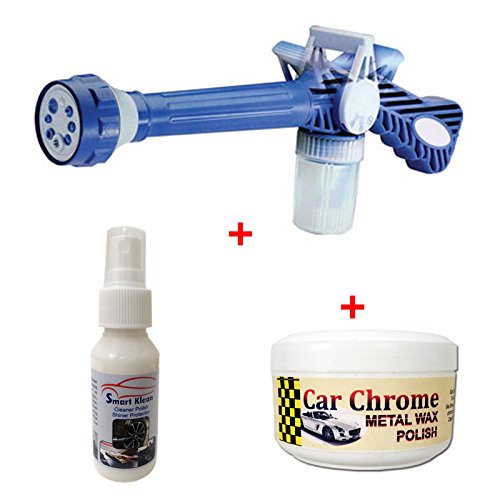 Combo set of 8 in 1 Jet Car Pressure Washing Water Spray Cannon