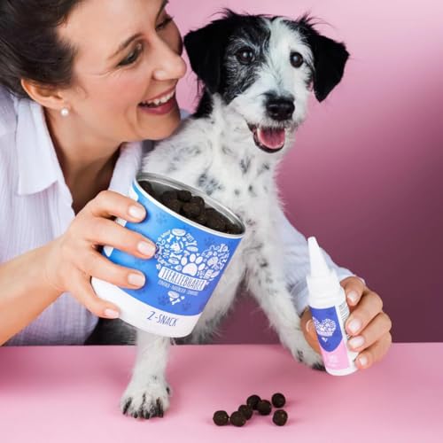 TIERLIEBHABER Sparpaket – Zeckenschutz Hund Spot On & Z-Snack für Hunde – Z-Bundle enthält Zeckenmittel für Hunde Z-Spot mit Kokosöl und Schwarzkümmelöl | 100% Pflanzlich