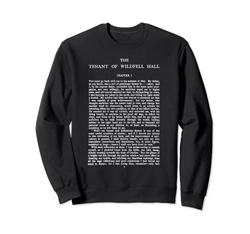 Image of The Tenant of Wildfell Hall Anne Bronte First Page Sweatshirt