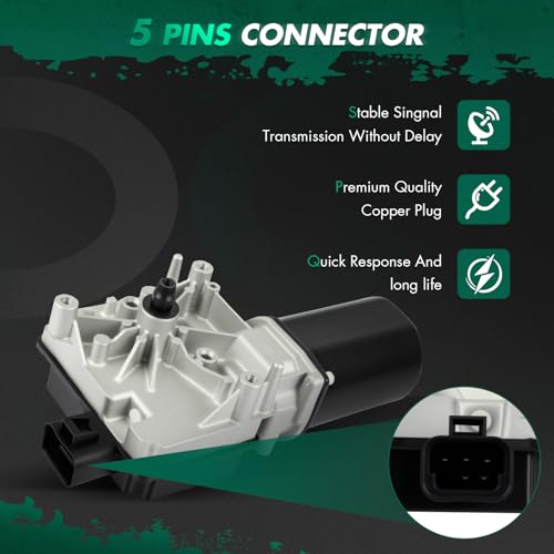 Image of SCITOO Windshield Wiper Motor Assembly Fit for Chevrolet for Venture | Direct fit for 1997-2005 For Chevrolet For Venture|Replaces OE 12368685|5 Pins|Fit for Front Wiper Motor With Control Module