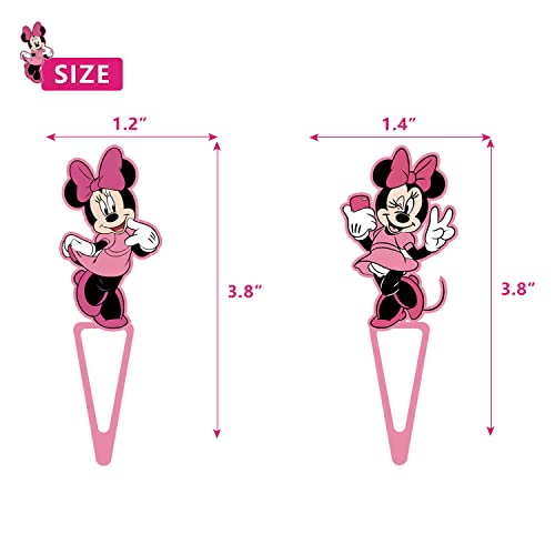 24Pcs Pink Cartoon Mouse Birthday Cupcake Toppers, Mouse Cupcake Decoration For Girls Boys Party Birthday Party Supplies #TOP4