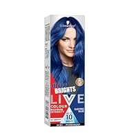 Schwarzkopf LIVE Colour Electric Blue, Semi-permanent Hair Colour,Lasts Up to 8 Washes