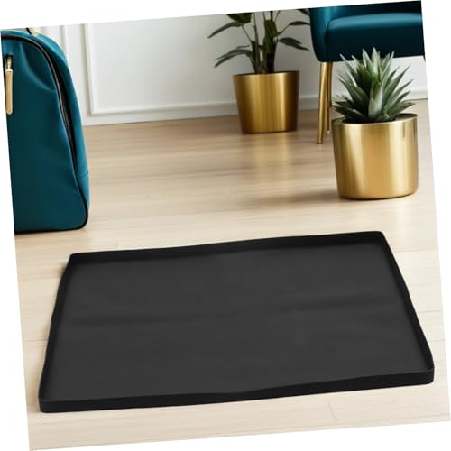 Alfombrilla de silicona con bordes elevados para mini nevera, base protectora de suelos 7