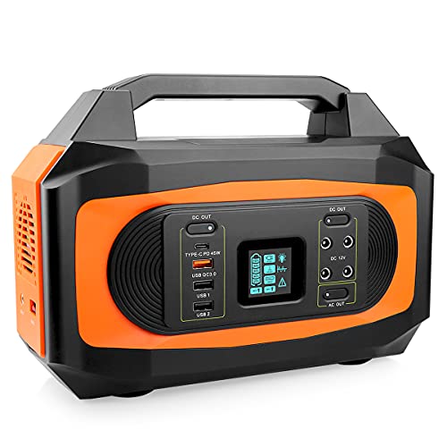 ANTRobut 300W Portable Power Station, 80000mAh Solar Generator with 110V AC Outlet, Backup Battery Power Supply Solar Generator (Solar Panel Not Included) for Outdoors Camping Fishing Travel Hunting Emergency