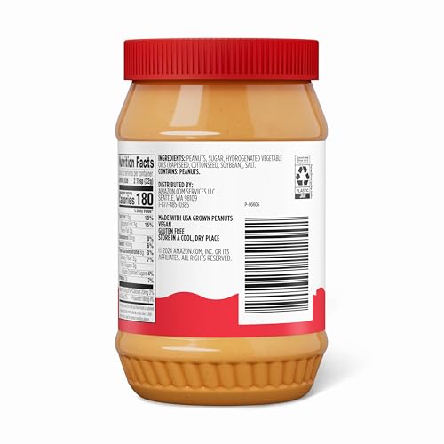 Amazon Grocery, Creamy Peanut Butter, 40 Oz - image 3