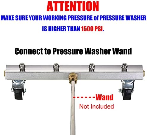 M MINGLE Pressure Washer Undercarriage Cleaner, Under Car Wash, 4000 PSI (13 Inch)