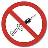 Spritzen verboten, Warnschild, Aufkleber, wetterfest, UV-laminiert, Verschiedene Größen