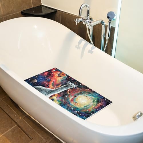 Tapis de bain antidérapant grand format séchage rapide avec ventouses - 6