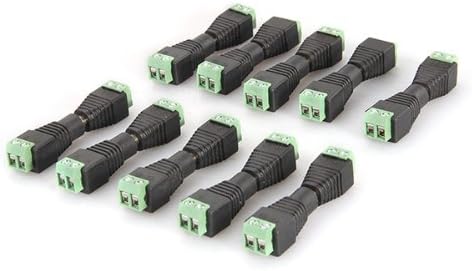 Connector DC Male + Female Socket Feed for CCTV DVR Pack of 10 Pairs