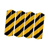 LeeQinersw 2 Piezas Protector de Pared para Garaje Espuma Esquina Guardapolvo Cojín Reflectante Instalación Fácil Apto para Estacionamiento Vehículos Almacenes, 4 Esquinas Amarillas
