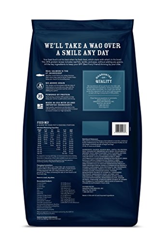 Amazon Brand - Wag High Protein Dry Dog Food Salmon & Lentil Recipe, Grain Free (30 lb. Bag) Amazon Brand - Wag High Protein Dry Dog Food Salmon & Lentil Recipe, Grain Free (30 lb. Bag)