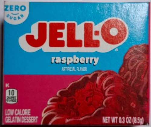 Jell-O Sugarfree Raspberry Gelatin Dessert - 8,5g