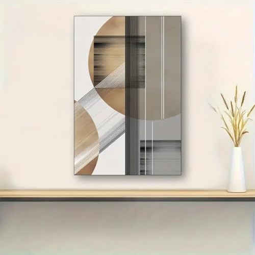 Peinture géométrique abstraite et affiche de décoration 30x45cm - 2
