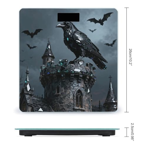 Báscula digital Obsidian Raven Tower para baño miniatura 2